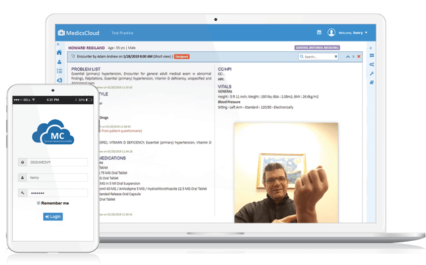 MedicsCloud-EHR-Telehealth-screen